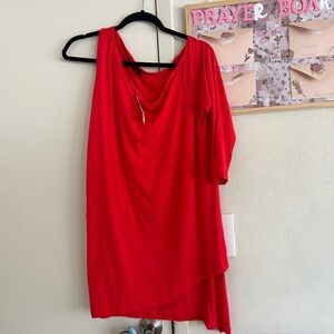 Elegant Red Women's Dress